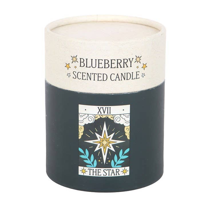 The Star Vintage Tarot Card Blueberry Candle