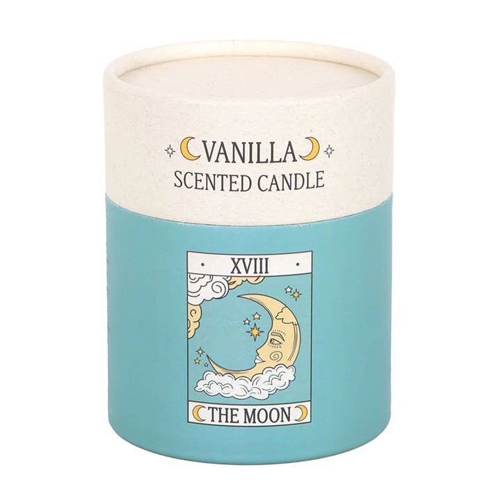 The Moon Vintage Tarot Card Vanilla Candle