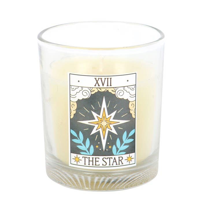 The Star Vintage Tarot Card Blueberry Candle