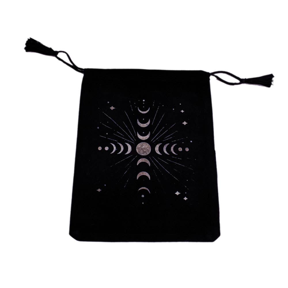 Lunar Cycle Velvet Tarot Card Bag