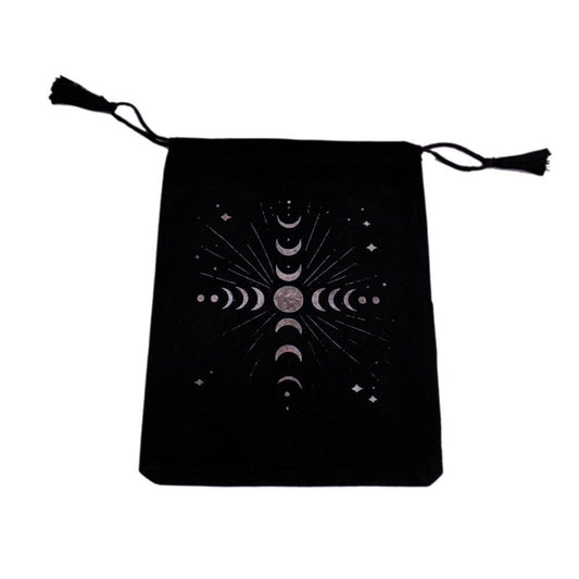 Lunar Cycle Velvet Tarot Card Bag