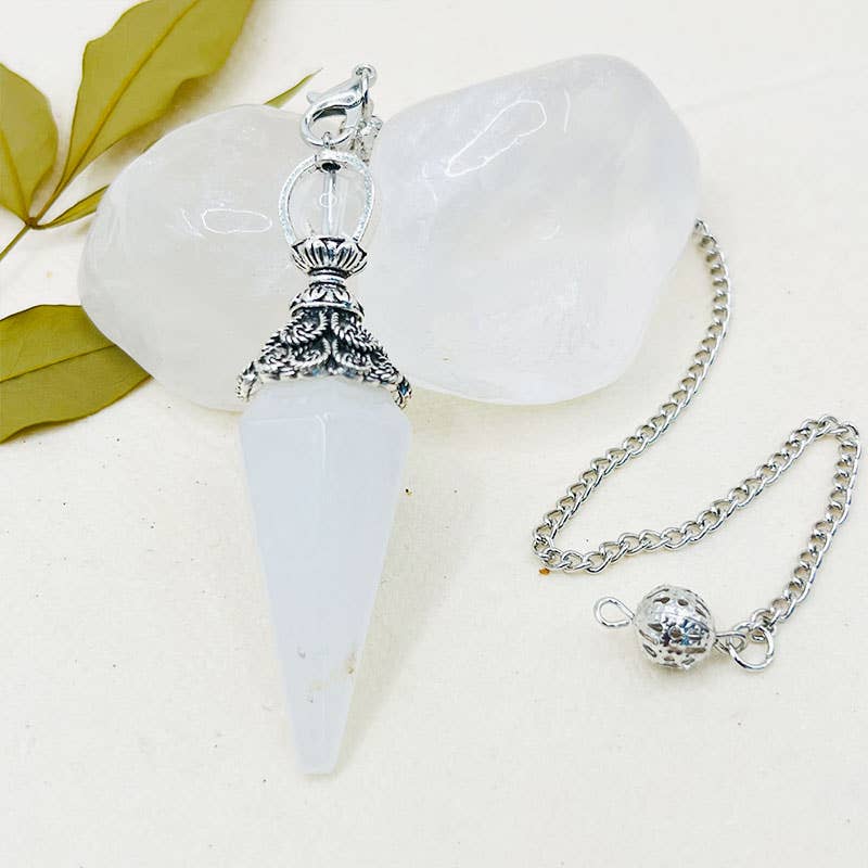 Obsidian Pyramidal Hexagon Spirit Pendulum