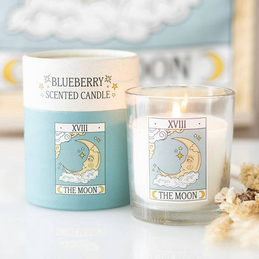 The Moon Vintage Tarot Card Vanilla Candle