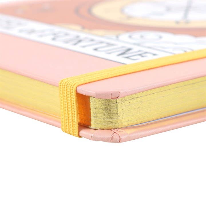 The Wheel of Fortune Vintage Tarot Card A5 Notebook