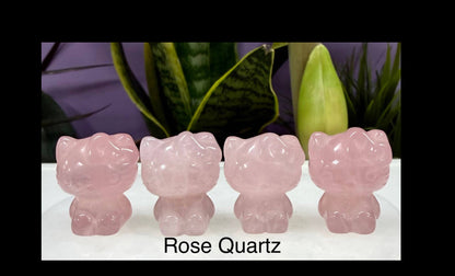 Crystal 1” Hello Kitty Cat Healing Energy