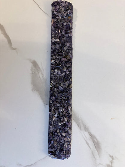Amethyst Elements Crystal Wooden Incense Burner