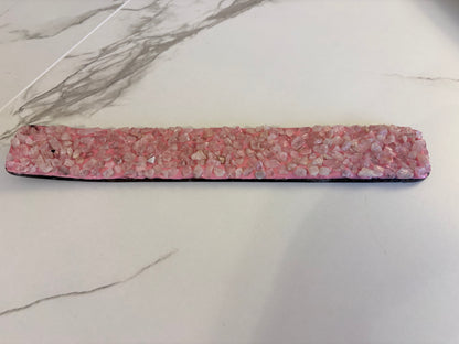 Rose Quartz Elements Crystal Wooden Incense Burner
