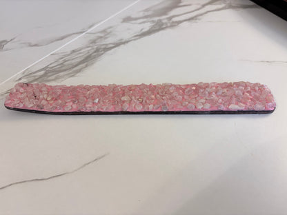 Rose Quartz Elements Crystal Wooden Incense Burner