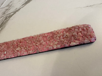 Rose Quartz Elements Crystal Wooden Incense Burner