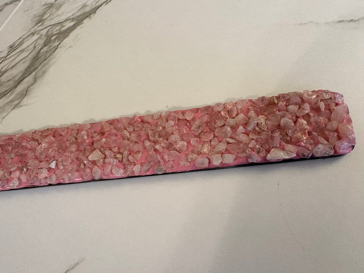 Rose Quartz Elements Crystal Wooden Incense Burner