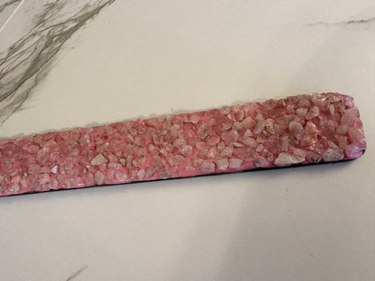 Rose Quartz Elements Crystal Wooden Incense Burner