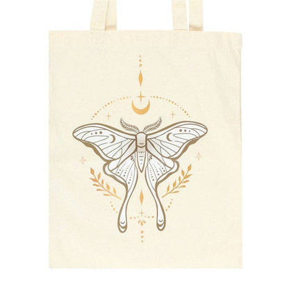 Light Luna Moth Polycotton Tote Bag