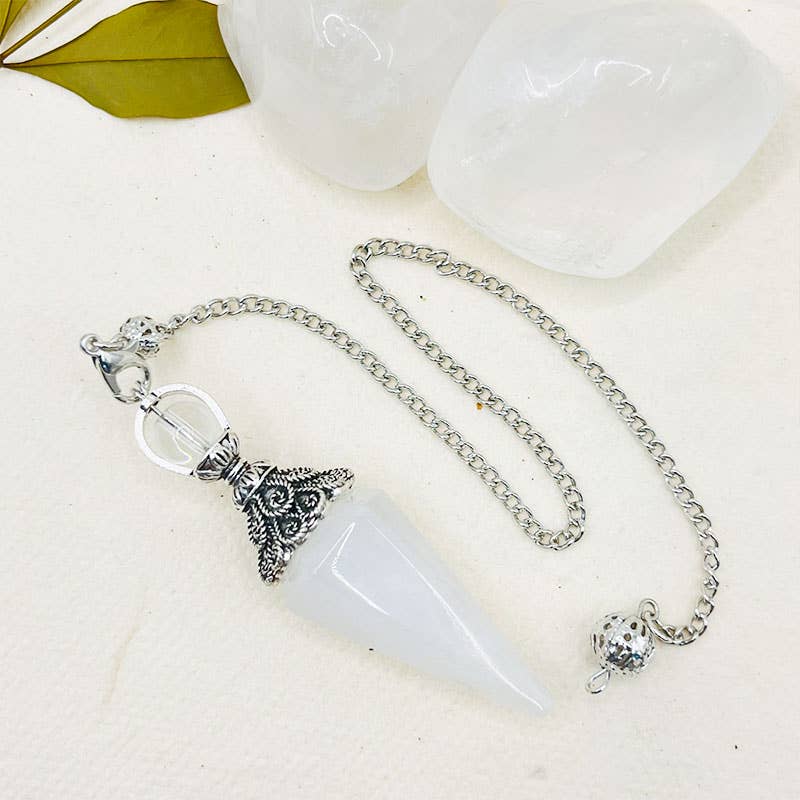 Obsidian Pyramidal Hexagon Spirit Pendulum