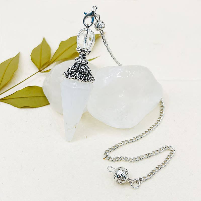 Obsidian Pyramidal Hexagon Spirit Pendulum